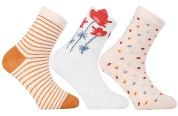 SKARPETKI DZIECIĘCE MORAJ Skarpety Za Kostkę Kolorowe Wzory 3-PAK