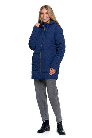 ELEGANCKA KURTKA DAMSKA PRZEJŚCIOWA Z KAPTUREM NA JESIEŃ CIEPŁA MORAJ