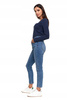 Spodnie Jeansowe Damskie Jeansy Skinny Wysoki Stan Wygodne MORAJ