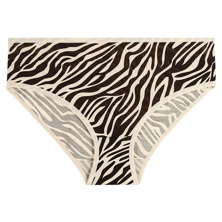 FIGI DAMSKIE KLASYCZNE ZWIERZĘCY WZÓR GŁADKIE MAJTKI MORAJ 4-PAK