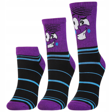 Skarpetki Męskie Zestaw 9-PAK Różne Długości Kolorowe Śmieszne MORAJ