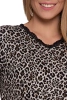 PIŻAMA DAMSKA W PANTERKĘ MORAJ T-SHIRT Z KRÓTKIM RĘKAWEM SZORTY