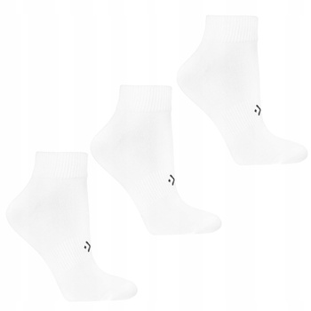 SKARPETKI DAMSKIE 3/4 ZA KOSTKĘ Białe Skarpety Klasyczne 3-PAK MORAJ