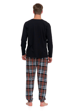 PIŻAMA MĘSKA DWUCZĘŚCIOWA DŁUGI RĘKAW I SPODNIE WYGODNA STYLOWA MORAJ