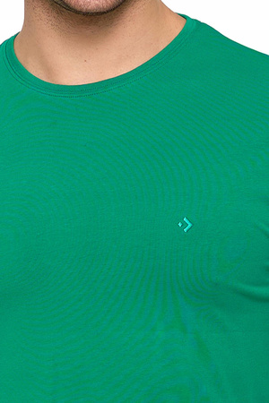 T-SHIRT PREMIUM MĘSKI Koszulka Gładka Bluzka z Haftem Logo MORAJ 