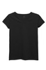 T-Shirt Damski Klasyczny Gładki Koszulka Bawełniana Dekolt V MORAJ