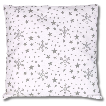 ŚWIĄTECZNA POSZEWKA NA BOŻE NARODZENIE BIAŁA NA PREZENT 45X45 CM MORAJ