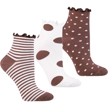 SKARPETKI DAMSKIE MORAJ SKARPETY ZA KOSTKĘ UROCZE WZORY ZESTAW 3 PAR