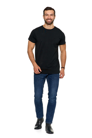 T-Shirt Męski PREMIUM Koszulka na Krótki Rękaw Bawełna Czesana MORAJ