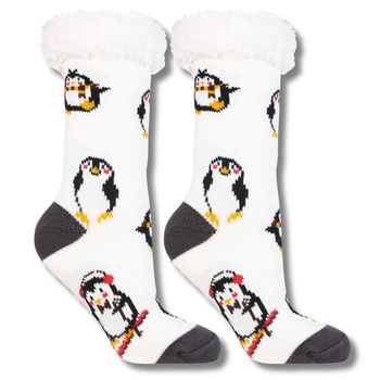 GRUBE SKARPETY ZIMOWE BAMBOSZE NA PREZENT CIEPŁE SKARPETKI MORAJ R. UNI