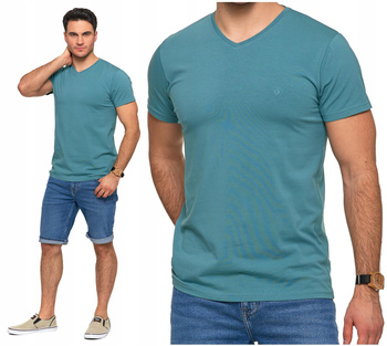 T-SHIRT PREMIUM MĘSKI Koszulka Gładka Bluzka z Haftem Logo MORAJ