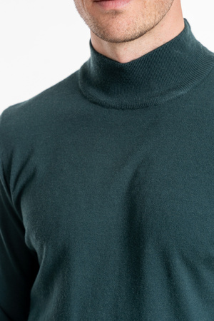 ELEGANCKI SWETER MĘSKI PÓŁGOLF KLASYCZNY GŁADKI MODNY DOPASOWANY MORAJ