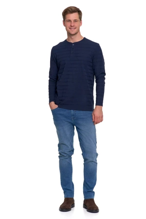 ELEGANCKA KOSZULKA MĘSKA Z DŁUGIM RĘKAWEM LONGSLEEVE BAWEŁNA MORAJ