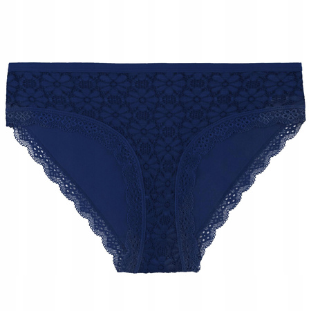 Figi Damskie Bikini Majtki Bawełniane Koronka Wygodne Modne 4-pak MORAJ 