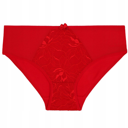 Figi Damskie Bikini Majtki Bawełniane Koronka Wygodne Modne 3 szt. MORAJ 