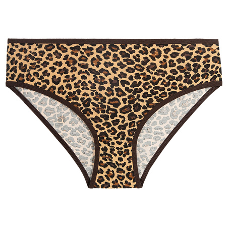 FIGI DAMSKIE KLASYCZNE ZWIERZĘCY WZÓR GŁADKIE MAJTKI MORAJ 4-PAK