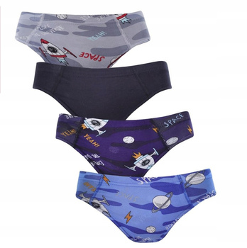 MORAJ Majtki Slipy Chłopięce Kolorowe 4szt.