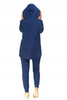 Elegancka BLUZA DAMSKA Oversize z Kapturem Stylowa Dekolt Serek MORAJ