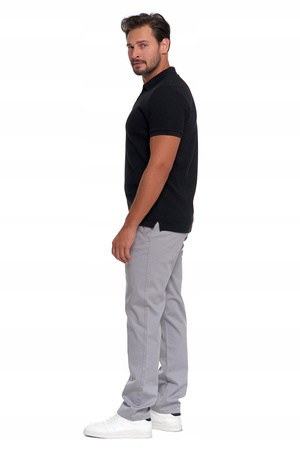 Elegancki T-Shirt Koszulka Polo Polówka Na Zamek Krótki Rękaw MORAJ 
