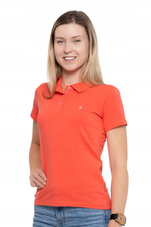 Koszulka Polo Damska PREMIUM Klasyczna Polówka Bawełniana Modna MORAJ 
