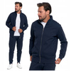 BLUZA MĘSKA Dresowa Rozpinana ze Stójką Gładka z Kieszeniami MORAJ 