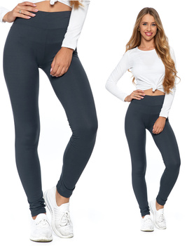 Legginsy z Wysokim Stanem Kryjące Getry Klasyczne Miękkie Wygodne MORAJ