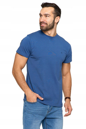 T-SHIRT MĘSKI PREMIUM Koszulka Gładka Bluzka z Haftem Bawełniana MORAJ 