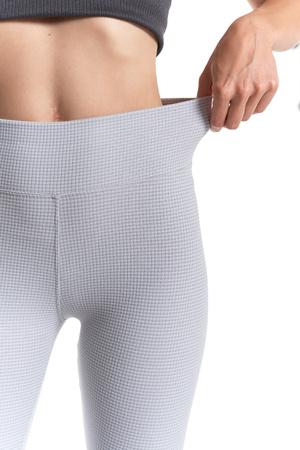 LEGGINSY DAMSKIE ZE STRUKTURĄ CIEPLEJSZE GETRY Z WYSOKIM STANEM MORAJ
