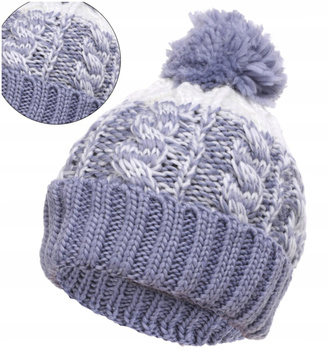 Czapka damska z pomponem ocieplana MORAJ