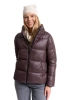 KRÓTKA KURTKA DAMSKA PIKOWANA Z KAPTUREM NA JESIEŃ CIEPŁA MORAJ