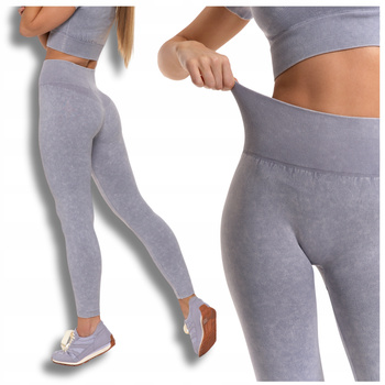 Legginsy Damskie Sportowe Wysoki Stan Kryjące Elastyczne Wygodne MORAJ