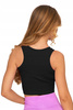 TOP SPORTOWY DAMSKI CROP TOP PRĄŻKOWANY ELASTYCZNY KRÓTKA BOKSERKA MORAJ 