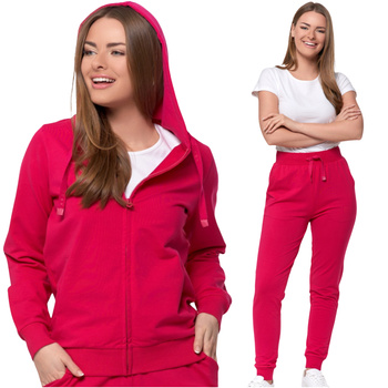 ZESTAW DRESOWY SPODNIE I BLUZA ROZPINANA DRES DAMSKI WYGODNY MORAJ