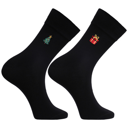 ŚWIĄTECZNE SKAEPETY MĘSKIE SKARPETKI Z HAFTEM NA PREZENT MORAJ 2-PAK