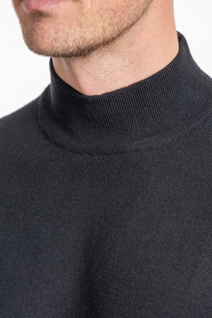 ELEGANCKI SWETER MĘSKI PÓŁGOLF KLASYCZNY GŁADKI MODNY DOPASOWANY MORAJ
