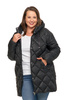 KURTKA DAMSKA PIKOWANA z Kapturem Przejściowa na Jesień Wiosnę MORAJ