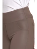Eleganckie LEGGINSY DAMSKIE GETRY w stylu skórzanym Wysoki Stan MORAJ 