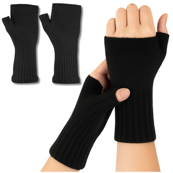 RĘKAWICZKI DAMSKIE BEZ PALCÓW OCIEPLACZE NA RĘCE MITENKI CIEPŁE MORAJ