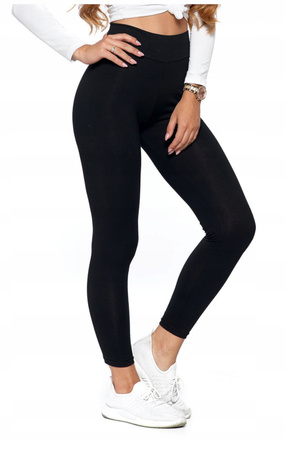 Legginsy z Wysokim Stanem Kryjące Getry Klasyczne Miękkie Wygodne MORAJ 