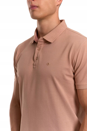 Elegancka Polówka Polo Męskie Koszulka T-Shirt z Krótkim Rękawem MORAJ 