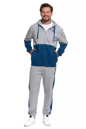 BLUZA MĘSKA DRESOWA Z KAPTUREM NA ZAMEK KLASYCZNA ROZPINANA MORAJ