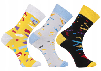 Skarpetki Wysokie Męskie Garniturowe Wysokie Kolorowe MORAJ 3-pary