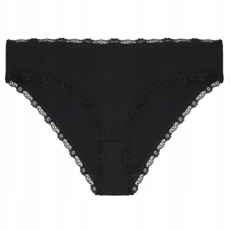 Figi Damskie Klasyczne Bawełna Bikini Majtki Koronka MORAJ Zestaw 6-PAK 