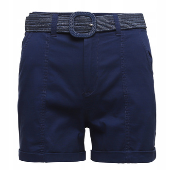 Spodenki Damskie Szorty z Paskiem Bawełna Wygodne z Kieszeniami MORAJ