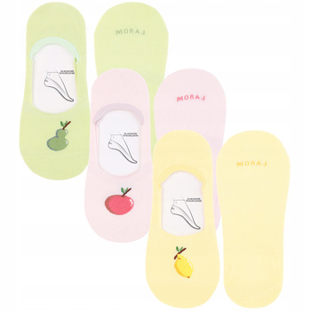 Niskie Skarpetki Stopki Damskie Urocze Skarpety Balerinki MORAJ 3-PAR
