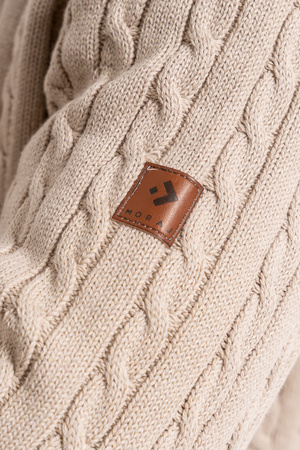 ELEGANCKI SWETER MĘSKI PÓŁGOLF KLASYCZNY ROZPINANY POD SZYJĄ MORAJ