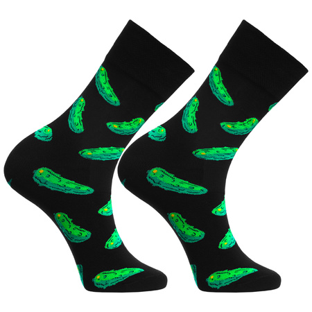 SKARPETY MĘSKIE WYSOKIE MORAJ SKARPETKI W KORNISZONY OGÓRKI 3-PAR