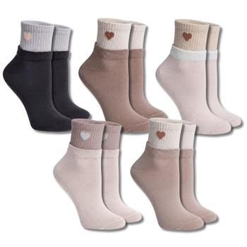 SKARPETY DAMSKIE MORAJ SKARPETKI 3/4 PRĄŻKOWANY ŚCIĄGACZ 5-PAR