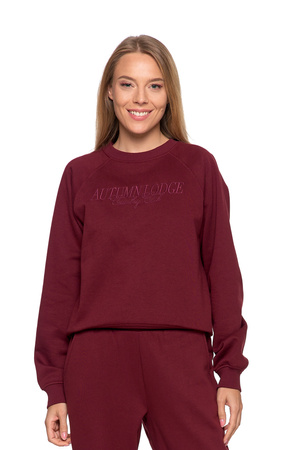 OCIEPLANA BLUZA DAMSKA Z HAFTEM LUŹNA KLASYCZNA CIEPŁA MORAJ