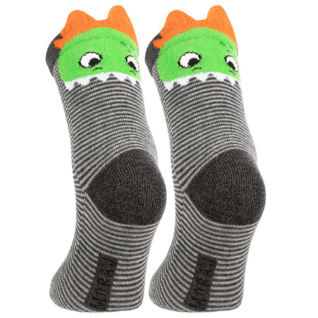 SKARPETY DZIECIĘCE MORAJ SKARPETKI KOLOROWE POTWORKI W PASKI 3-PAR